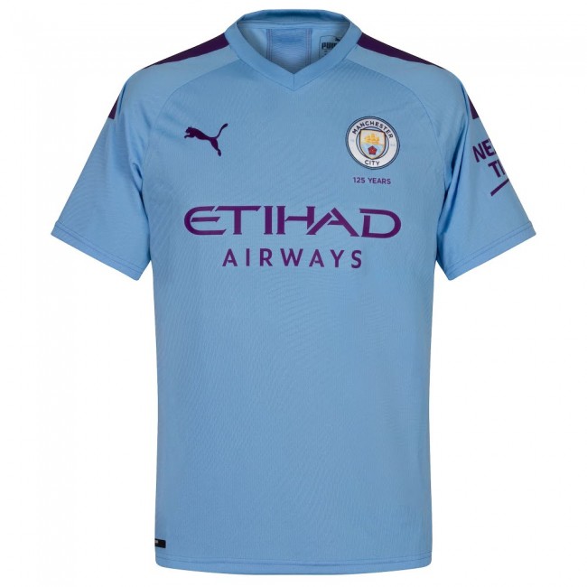 Manchester City Home 2019-20 Kun Agüero #10 Soccer Jersey Shirt - Click Image to Close